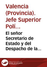 El señor Secretario de Estado y del Despacho de la Gobernación ... me dice lo siguiente ... "Siendo ... repetidas las quejas que llegan ... manifestando las arbitrariedades, abusos, lentitud y falta de energia con que proceden los Intendentes de las Provincias comprehendidas en los respectivos distritos señalados a los Exercitos nacionales ... | Biblioteca Virtual Miguel de Cervantes