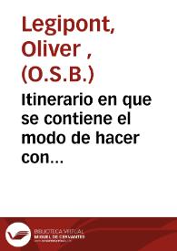 Itinerario en que se contiene el modo de hacer con utilidad los viages a Cortes Estrangeras [Texto impreso] ; con dos Dissertaciones ... | Biblioteca Virtual Miguel de Cervantes