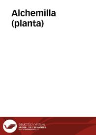 Alchemilla (planta) | Biblioteca Virtual Miguel de Cervantes