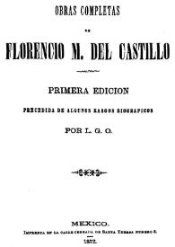 Obras completas / de Florencio M. del Castillo | Biblioteca Virtual Miguel de Cervantes