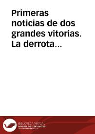 Primeras noticias de dos grandes vitorias. La derrota dada al exercito Otomano sobre Buda, y la expugnacion por assalto de la mesma ciudad : traidas del mesmo campo de los heroes ... Vitoria de venecianos contra la Armada Otomana ... por Nuestro Santisimo Padre Inocencio XI | Biblioteca Virtual Miguel de Cervantes