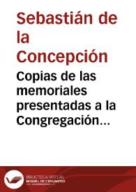 Copias de las memoriales presentadas a la Congregación de Ritos sobre la Santidad, oficio y vida de San Pedro Nolasco, de los sumarios, interrogatorios y otros documentos de su canonización ; Breue compendio della vita del lorioso Patriarcha S. Pietro Nolasco, Fondatore del Sacro e Real Ordine di Nostra Sig.ra della Merced Redentione di Schiaui ; data in luce dal P. Fr. Sebastiano della Concettione spagnuolo scalzzo del'istess'Ordine. | Biblioteca Virtual Miguel de Cervantes