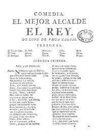 Comedia El mejor alcalde el rey / de Lope de Vega Carpio | Biblioteca Virtual Miguel de Cervantes