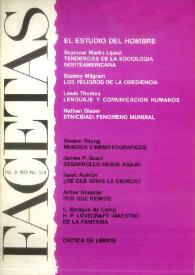 Facetas. Núm. 3/4. Vol. 8, 1975 | Biblioteca Virtual Miguel de Cervantes