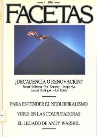 Facetas. Núm. 86, 1989 | Biblioteca Virtual Miguel de Cervantes