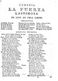 Comedia. La fuerza lastimosa / de Lope de Vega Carpio | Biblioteca Virtual Miguel de Cervantes