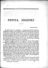 Pepita Jiménez [Fragmentos de "Revista de España"] | Biblioteca Virtual Miguel de Cervantes