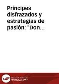 Príncipes disfrazados y estrategias de pasión: "Don Duardos" de Gil Vicente, "El príncipe viñador" de Vélez de Guevara y "La venganza de Tamar" de Tirso de Molina / María Rosa Álvarez Sellers | Biblioteca Virtual Miguel de Cervantes