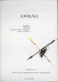 Awraq : estudios sobre el mundo árabe e islámico contemporáneo. Vol. XI (1990) | Biblioteca Virtual Miguel de Cervantes