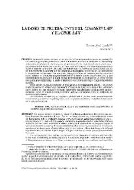 La dosis de prueba: entre el "common law" y el "civil law" / Xavier Abel Lluch | Biblioteca Virtual Miguel de Cervantes