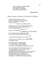 Himno y escena del poeta en las calles de La Habana / Gastón Baquero | Biblioteca Virtual Miguel de Cervantes