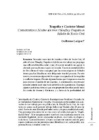 Comentarios a "El saber del error. Filosofía y Tragedia en Sófocles", de Rocío Orsi / Guillermo Lariguet | Biblioteca Virtual Miguel de Cervantes