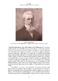 Ángel de Estrada [editor] (Buenos Aires, 1840 - Buenos Aires, 1918) [Semblanza] / Carolina Tosi | Biblioteca Virtual Miguel de Cervantes