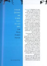 Fernando Quiñones ante el espejo. "Coro a dos voces" / José María Pozuelo Yvancos | Biblioteca Virtual Miguel de Cervantes