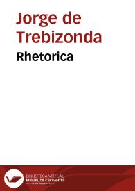 Rhetorica | Biblioteca Virtual Miguel de Cervantes