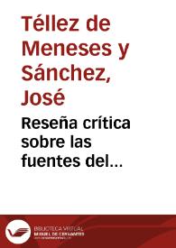 Reseña crítica sobre las fuentes del conocimiento de la lengua latina | Biblioteca Virtual Miguel de Cervantes