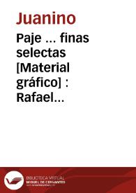 Paje  ... finas selectas [Material gráfico] : Rafael Canut  Carcagente ... | Biblioteca Virtual Miguel de Cervantes