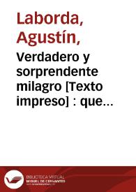 Verdadero y sorprendente milagro [Texto impreso] : que ha obrado dios por intercesion de nuestra Señora de la Misericordia, en la ciudad de Rímini, en Italia, el domingo 12 de Mayo de 1850 | Biblioteca Virtual Miguel de Cervantes