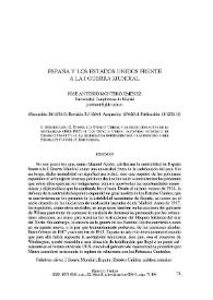 España y los Estados Unidos frente a la I Guerra Mundial / José Antonio Montero Jiménez | Biblioteca Virtual Miguel de Cervantes