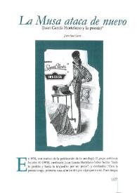 La musa ataca de nuevo (Juan García Hortelano y la poesía) / Juan José Lanz | Biblioteca Virtual Miguel de Cervantes