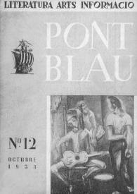 Pont blau : literatura, arts, informació. Any II, núm. 12, octubre del 1953 | Biblioteca Virtual Miguel de Cervantes