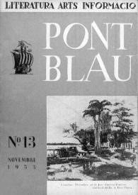 Pont blau : literatura, arts, informació. Any II, núm. 13, novembre del 1953 | Biblioteca Virtual Miguel de Cervantes