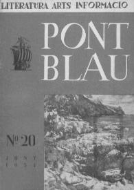 Pont blau : literatura, arts, informació. Any III, núm. 20, juny del 1954 | Biblioteca Virtual Miguel de Cervantes