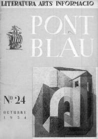 Pont blau : literatura, arts, informació. Any III, núm. 24, octubre del 1954 | Biblioteca Virtual Miguel de Cervantes