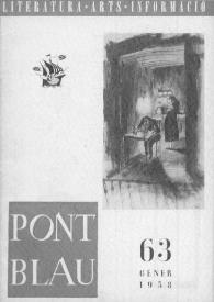 Pont blau : literatura, arts, informació. Any VII, núm. 63, gener del 1958 | Biblioteca Virtual Miguel de Cervantes