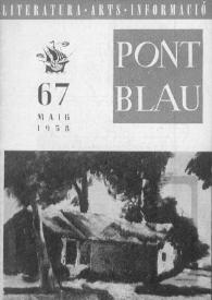 Pont blau : literatura, arts, informació. Any VII, núm. 67, maig del 1958 | Biblioteca Virtual Miguel de Cervantes