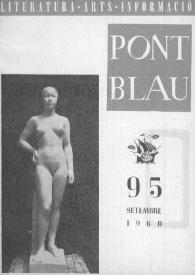 Pont blau : literatura, arts, informació. Any IX, núm. 95, setembre del 1960 | Biblioteca Virtual Miguel de Cervantes