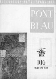 Pont blau : literatura, arts, informació. Any X, núm. 106, octubre del 1961 | Biblioteca Virtual Miguel de Cervantes