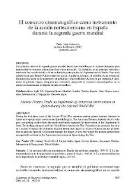 El comercio cinematográfico como instrumento de la acción norteamericana en España durante la segunda guerra mundial / Pablo León Aguinaga | Biblioteca Virtual Miguel de Cervantes