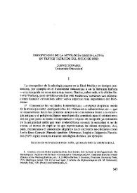 Significados de la mitología greco-latina en textos teóricos del Siglo de Oro / Ludwig Schrader | Biblioteca Virtual Miguel de Cervantes