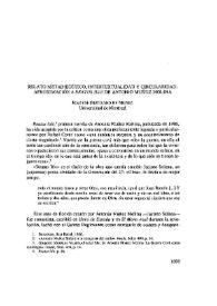 Relato metadiegético, intertextualidad y circularidad. Aproximación a "Beatus ille", de Antonio Muñoz Molina / Maryse Bertrand de Muñoz | Biblioteca Virtual Miguel de Cervantes