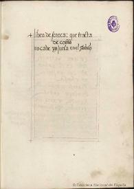 Libro segundo De la providencia de Dios / Séneca ; traducción del latín, introducción y notas de Alonso de Cartagena, Obispo de Burgos | Biblioteca Virtual Miguel de Cervantes