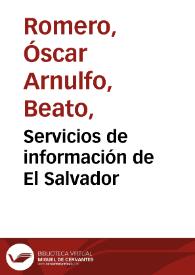 Servicios de información de El Salvador | Biblioteca Virtual Miguel de Cervantes