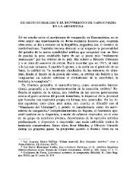 Ricardo Güiraldes y el movimiento de vanguardia en la Argentina / Giovanni Previtali | Biblioteca Virtual Miguel de Cervantes