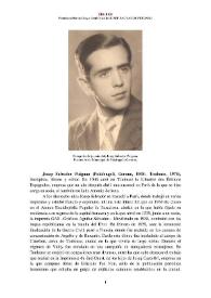 Josep Salvador Puignau (Palafrugell, Gerona, 1908– Toulouse, 1974) [Semblanza] / Francisca Montiel Rayo | Biblioteca Virtual Miguel de Cervantes