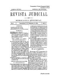 Revista judicial : publicacion quincenal. Año I, núm. 2, 21 de septiembre de 1889 | Biblioteca Virtual Miguel de Cervantes