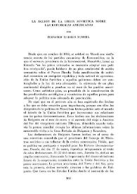 La acción de la Unión Soviética sobre las Repúblicas americanas / Fernando Murillo Rubiera | Biblioteca Virtual Miguel de Cervantes