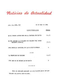 Noticias de Actualidad.  Núm. 115, 23 de mayo de 1950 | Biblioteca Virtual Miguel de Cervantes