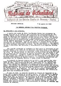 Noticias de Actualidad. Edición especial, 7 de agosto de 1950 | Biblioteca Virtual Miguel de Cervantes