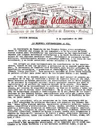 Noticias de Actualidad. Edición especial, 1 de septiembre de 1950 | Biblioteca Virtual Miguel de Cervantes