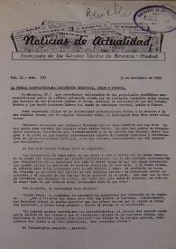 Noticias de Actualidad.  Núm. 193, 30 de noviembre de 1950 | Biblioteca Virtual Miguel de Cervantes