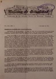 Noticias de Actualidad. Núm. 1, 2 de enero de 1951 | Biblioteca Virtual Miguel de Cervantes