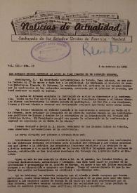 Noticias de Actualidad. Núm. 19, 6 de febrero de 1951 | Biblioteca Virtual Miguel de Cervantes