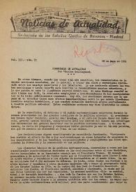 Noticias de Actualidad.  Núm. 70, 28 de mayo de 1951 | Biblioteca Virtual Miguel de Cervantes