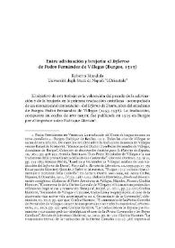 Entre adivinación y brujería: el "Infierno" de Pedro Fernández de Villegas (Burgos, 1515) / Roberto Mondola | Biblioteca Virtual Miguel de Cervantes