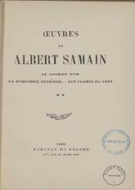 Oeuvres de Albert Samain | Biblioteca Virtual Miguel de Cervantes